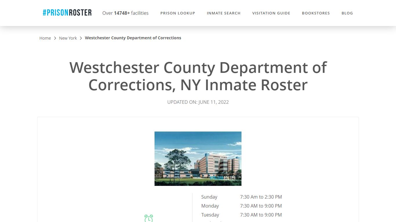 Westchester County Department of Corrections - Inmate Locator